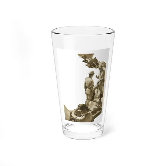Tank Alert by Kimball McIlroy, Britannia & Eve magazine, 1944 (Magazine Illustration) Pint Glass 16oz 16oz - Go Mug Yourself
