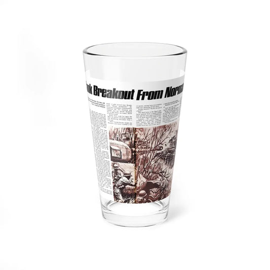 Tank Breakout From Normandy, Adam magazine, March 1973 (Magazine Illustration) Pint Glass 16oz-16oz-Go Mug Yourself