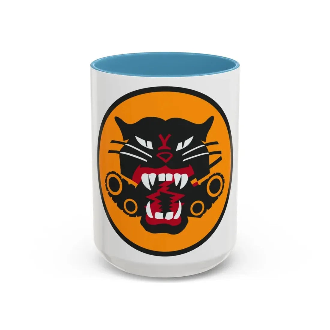 Tank Destroyer Forces (U.S. Army) Accent Coffee Mug 15oz Light Blue - Go Mug Yourself