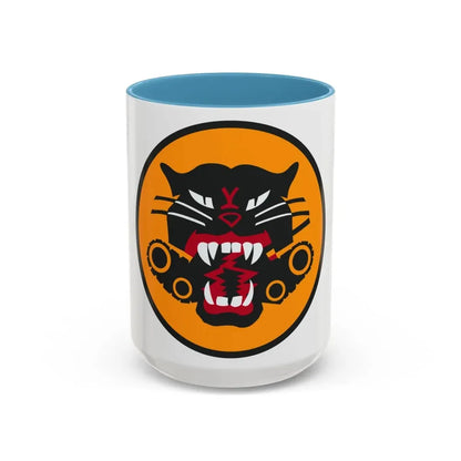 Tank Destroyer Forces (U.S. Army) Accent Coffee Mug 15oz Light Blue - Go Mug Yourself