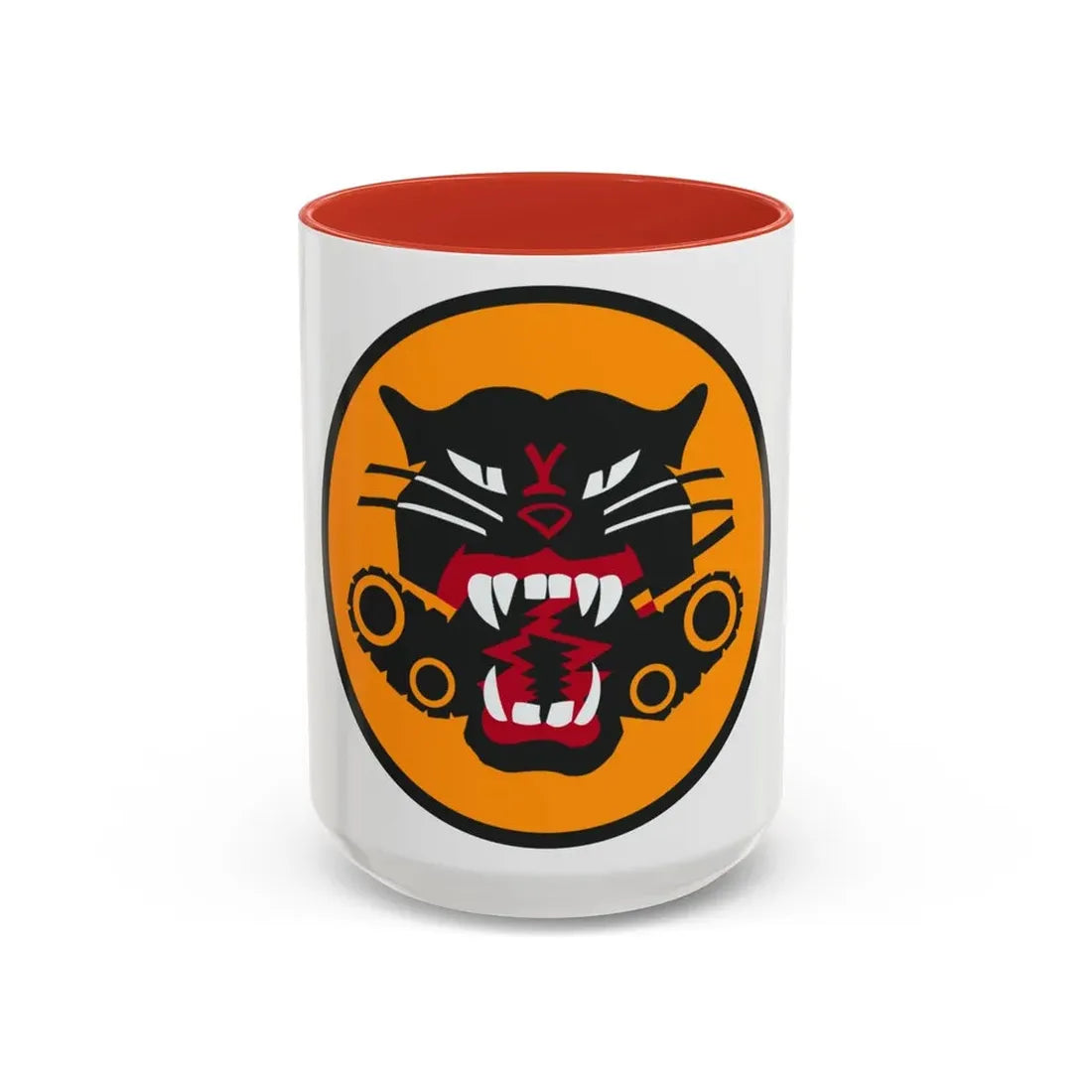 Tank Destroyer Forces (U.S. Army) Accent Coffee Mug 15oz Red - Go Mug Yourself