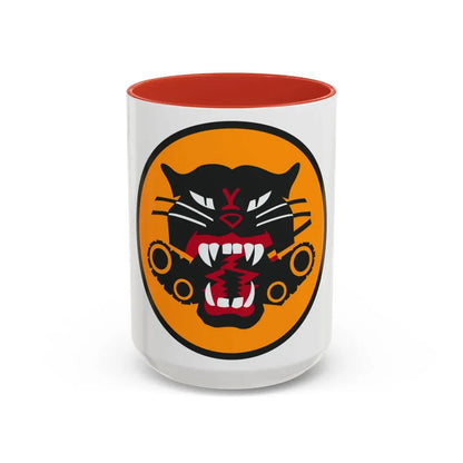 Tank Destroyer Forces (U.S. Army) Accent Coffee Mug 15oz Red - Go Mug Yourself