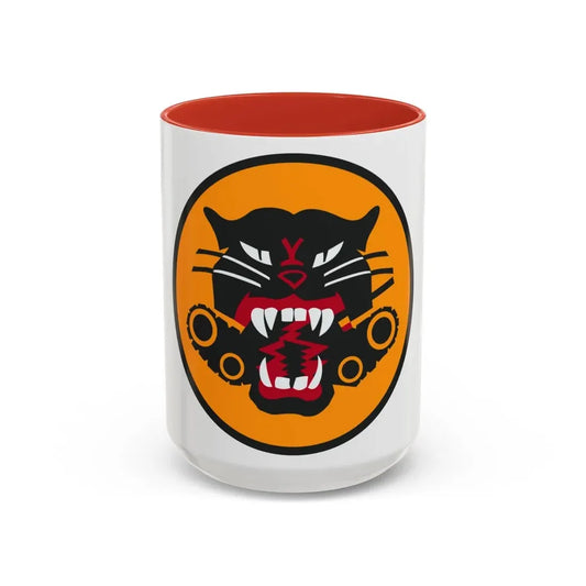 Tank Destroyer Forces (U.S. Army) Accent Coffee Mug 15oz Red - Go Mug Yourself
