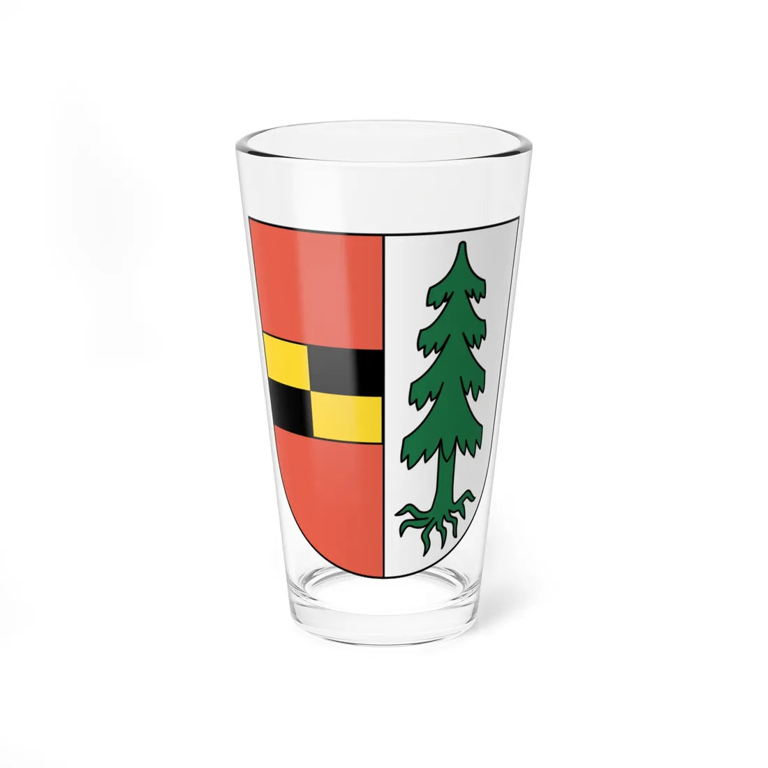 Tann coat of arms (Switzerland) (Coat of Arms) Pint Glass 16oz 16oz - Go Mug Yourself
