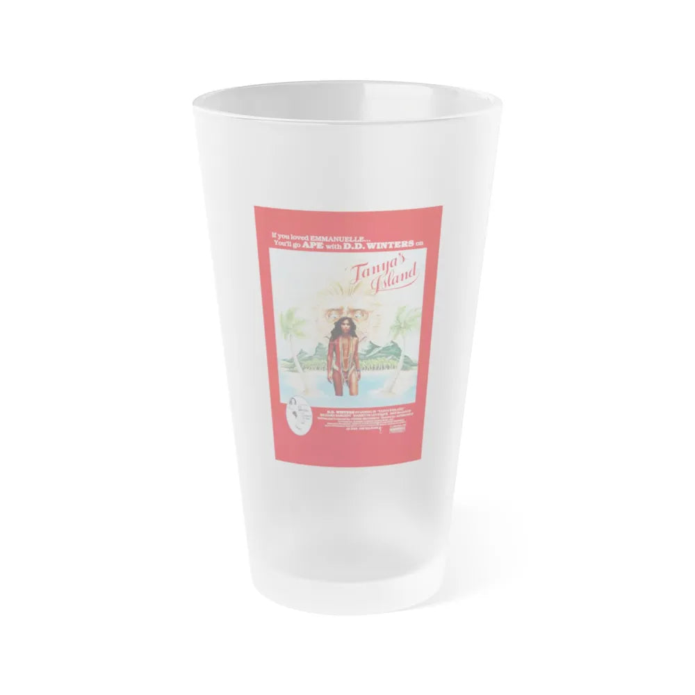 TANYA'S ISLAND 1980 Movie Poster - Frosted Pint Glass 16oz-Go Mug Yourself