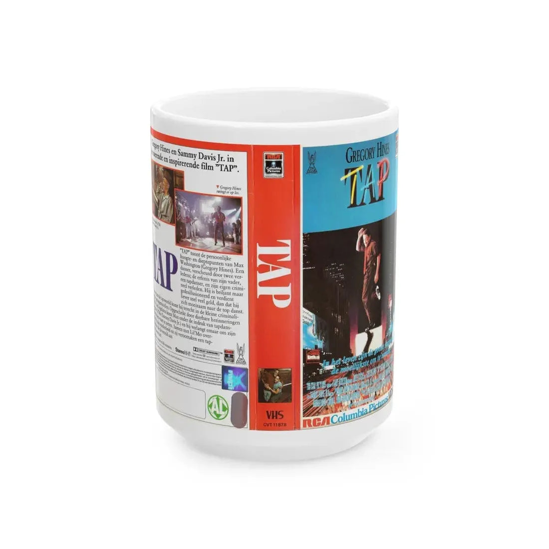 TAP (VHS COVER) - White Coffee Mug 15oz - Go Mug Yourself
