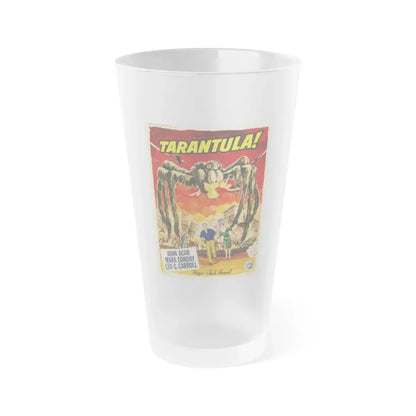TARANTULA! (BELGIAN) 1955 Movie Poster - Frosted Pint Glass 16oz Default Title - Go Mug Yourself