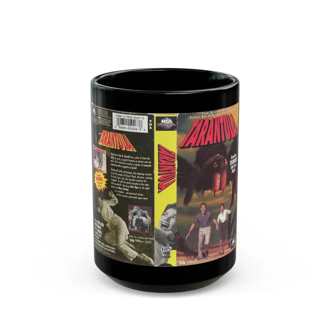 TARANTULA (VHS COVER) - Black Coffee Mug 15oz - Go Mug Yourself
