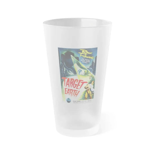 TARGET EARTH 1954 Movie Poster - Frosted Pint Glass 16oz Default Title - Go Mug Yourself