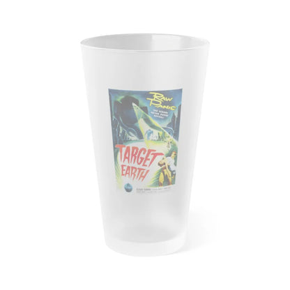 TARGET EARTH 1954 Movie Poster - Frosted Pint Glass 16oz-Go Mug Yourself