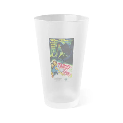 TARGET EARTH (2) 1954 Movie Poster - Frosted Pint Glass 16oz Default Title - Go Mug Yourself