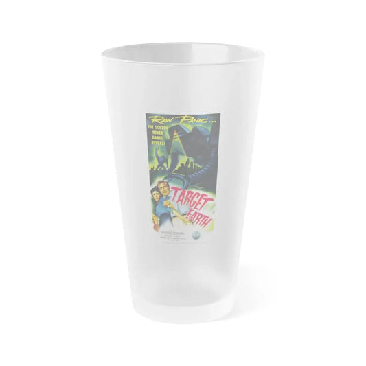 TARGET EARTH (2) 1954 Movie Poster - Frosted Pint Glass 16oz Default Title - Go Mug Yourself