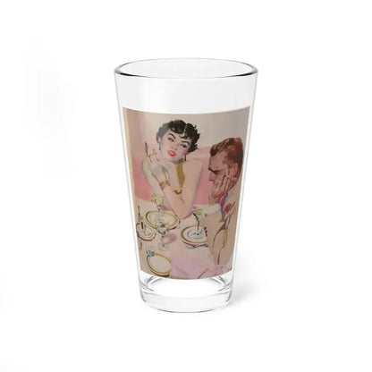 Target For Matrimony by Steve McNeil, Saturday Evening Post, 1952 (Magazine Illustration) Pint Glass 16oz 16oz - Go Mug Yourself