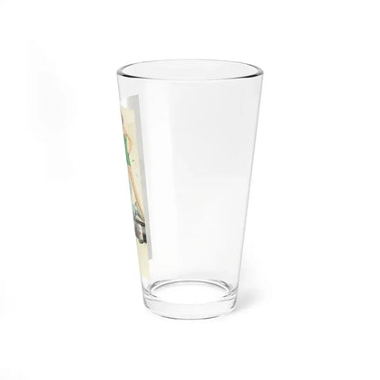 Tarpon Fever, The Saturday Evening Post story illustration, March 21, 1956 (Magazine Illustration) Pint Glass 16oz - Go Mug Yourself