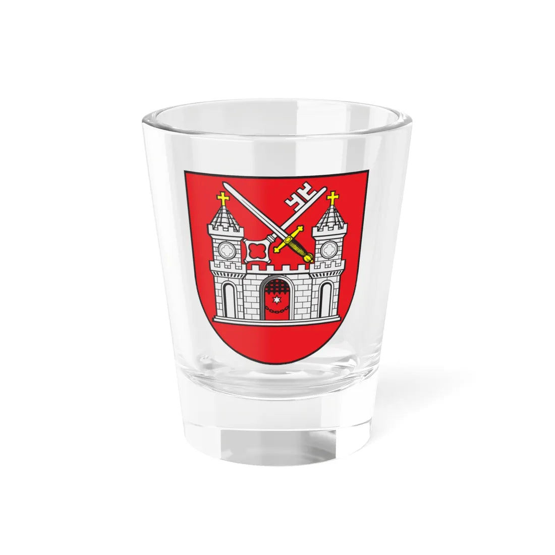 Tartu coat of arms (Estonia) (Coat of Arms) Shot Glass 1.5oz 1.5oz - Go Mug Yourself