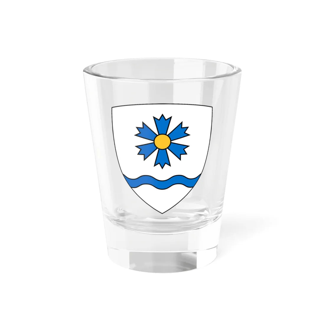 Tartu valla vapp (Estonia) (Coat of Arms) Shot Glass 1.5oz 1.5oz - Go Mug Yourself