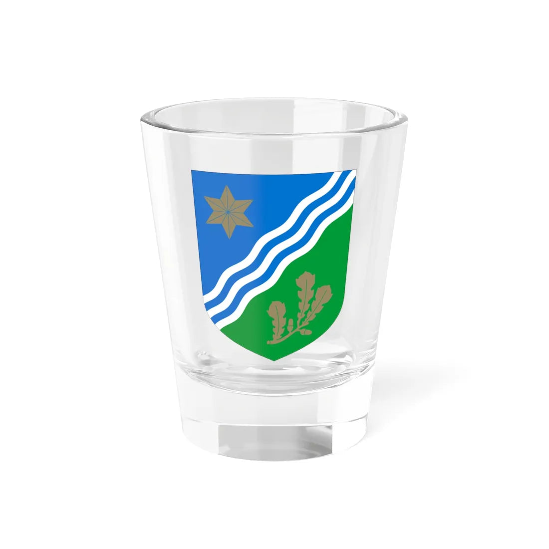 Tartumaa vapp (Estonia) (Coat of Arms) Shot Glass 1.5oz 1.5oz - Go Mug Yourself