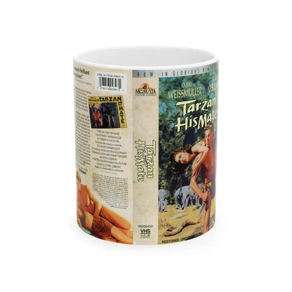 TARZAN AND HIS MATE (VHS COVER) - White Coffee Mug 11oz - Go Mug Yourself