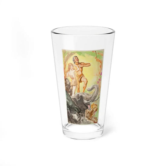 Tarzan preliminary movie promotion illustration (Magazine Illustration) Pint Glass 16oz 16oz - Go Mug Yourself