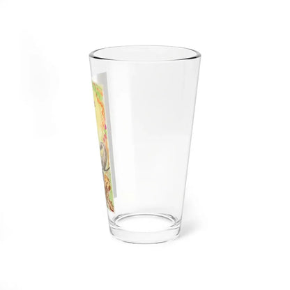 Tarzan preliminary movie promotion illustration (Magazine Illustration) Pint Glass 16oz - Go Mug Yourself
