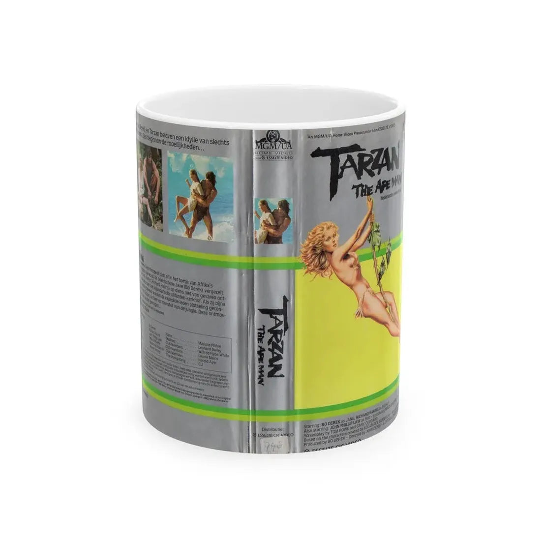 TARZAN THE APE MAN MGM (VHS COVER) - White Coffee Mug 11oz - Go Mug Yourself