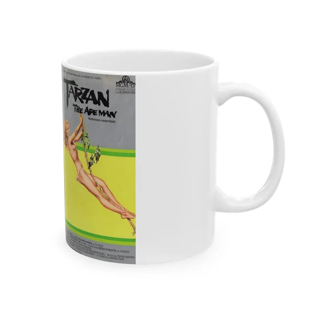 TARZAN THE APE MAN MGM (VHS COVER) - White Coffee Mug - Go Mug Yourself