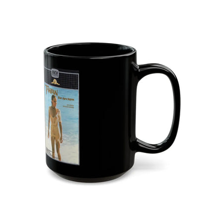 TARZAN THE APE MAN (VHS COVER) - Black Coffee Mug-Go Mug Yourself