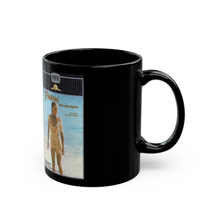 TARZAN THE APE MAN (VHS COVER) - Black Coffee Mug-Go Mug Yourself