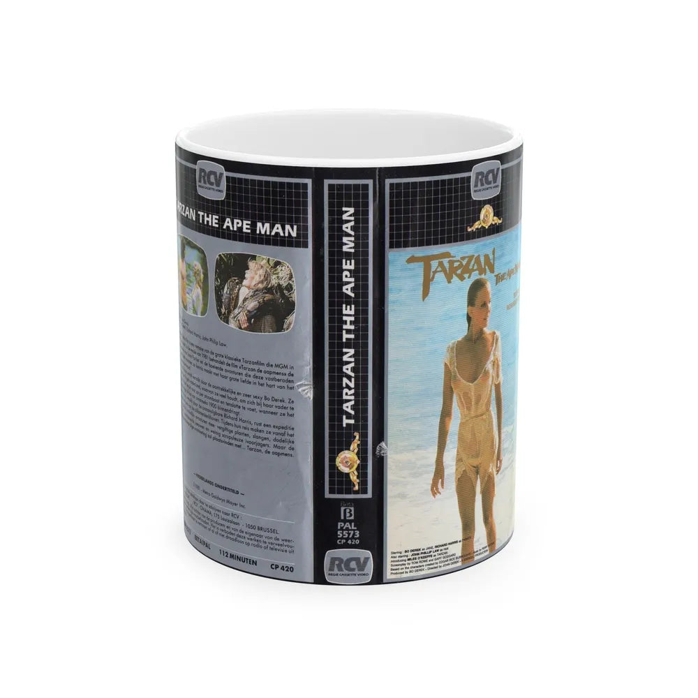 TARZAN THE APE MAN (VHS COVER) - White Coffee Mug-11oz-Go Mug Yourself