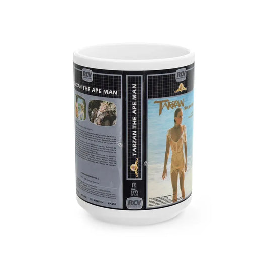 TARZAN THE APE MAN (VHS COVER) - White Coffee Mug 15oz - Go Mug Yourself