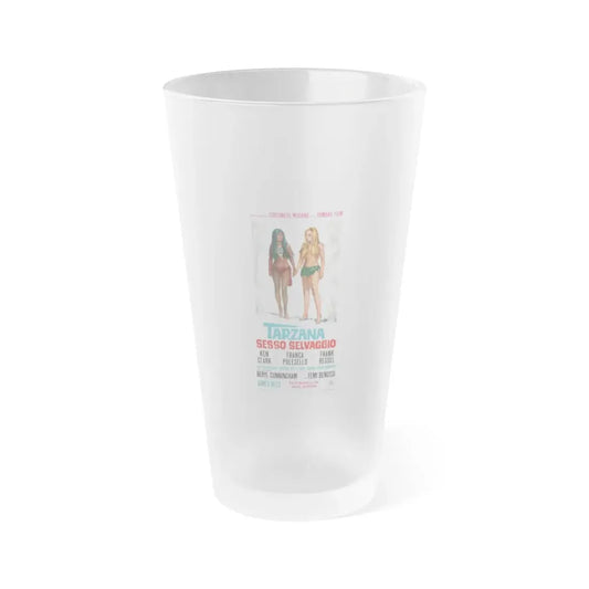 TARZANA (ITALIAN) 1969 Movie Poster - Frosted Pint Glass 16oz Default Title - Go Mug Yourself