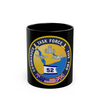 Task Force Five Two (U.S. Navy) Black Coffee Mug-11oz-Go Mug Yourself