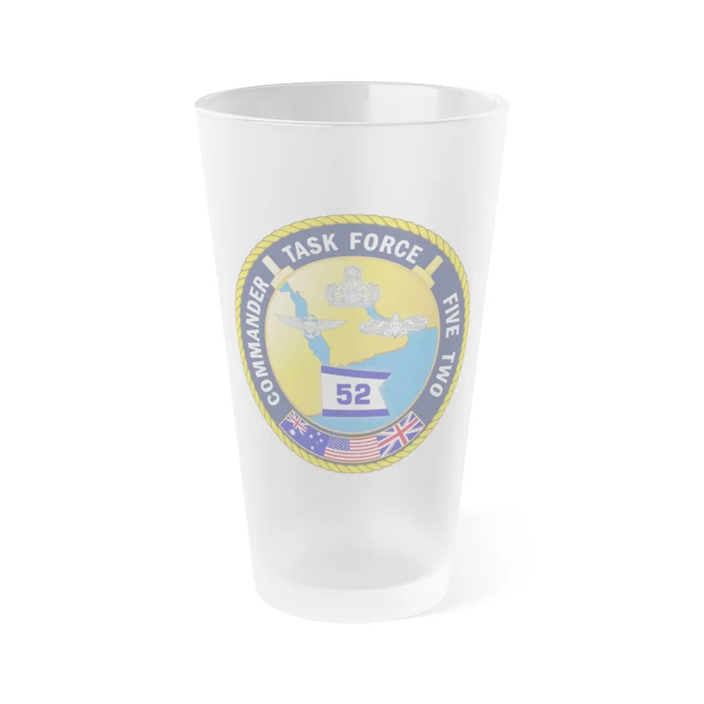 Task Force Five Two (U.S. Navy) Frosted Pint Glass 16oz-Go Mug Yourself