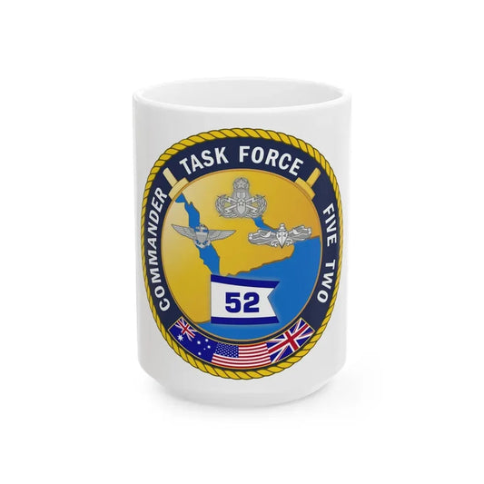 Task Force Five Two (U.S. Navy) White Coffee Mug 15oz - Go Mug Yourself