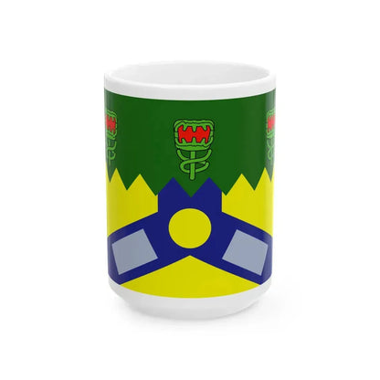 Tasmania Launceston City Flag (Australia) White Coffee Mug 15oz - Go Mug Yourself