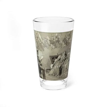 Tasso Reading Poetry to Eleanor and Lucrezia, January 1936 (Magazine Illustration) Pint Glass 16oz 16oz - Go Mug Yourself