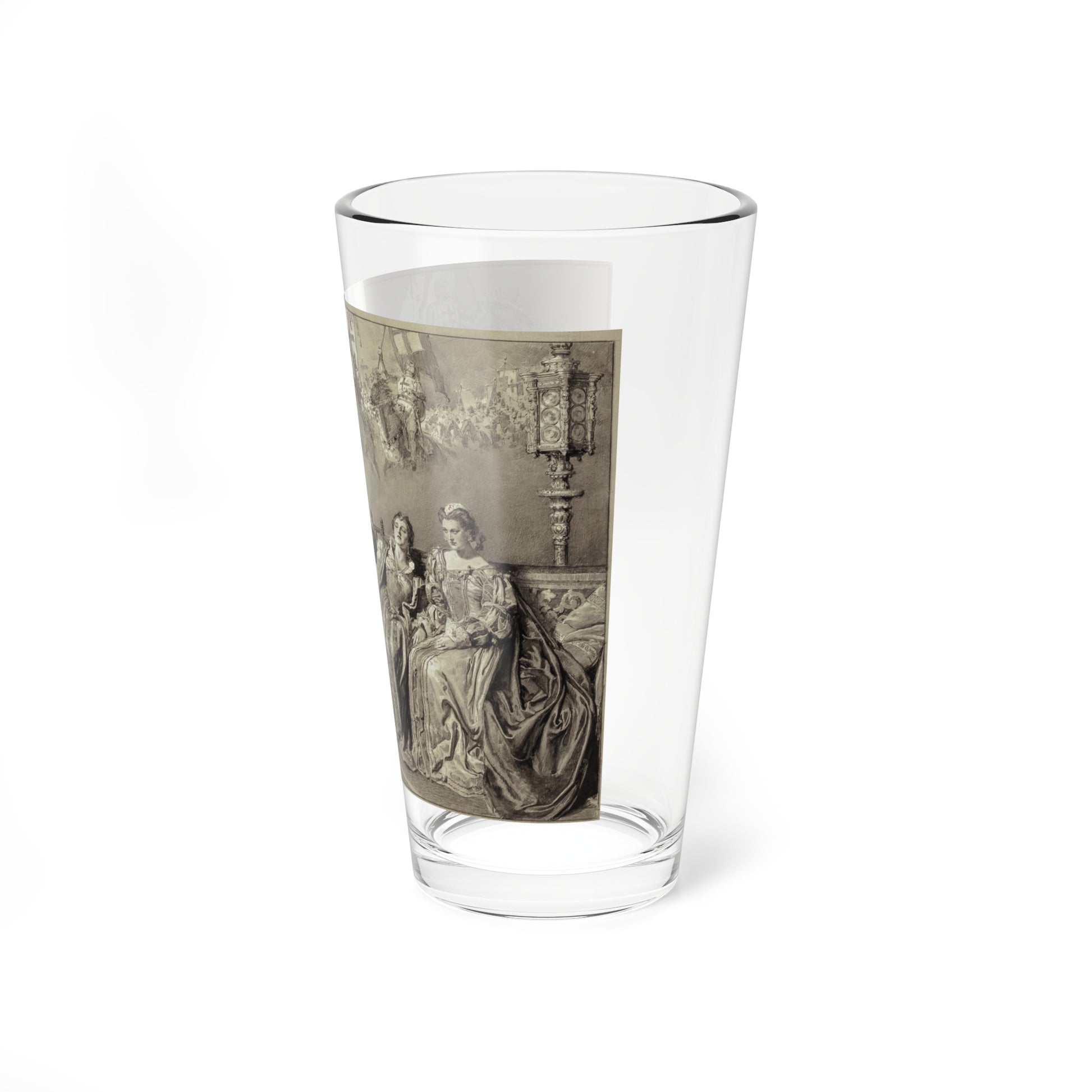 Tasso Reading Poetry to Eleanor and Lucrezia, January 1936 (Magazine Illustration) Pint Glass 16oz-Go Mug Yourself