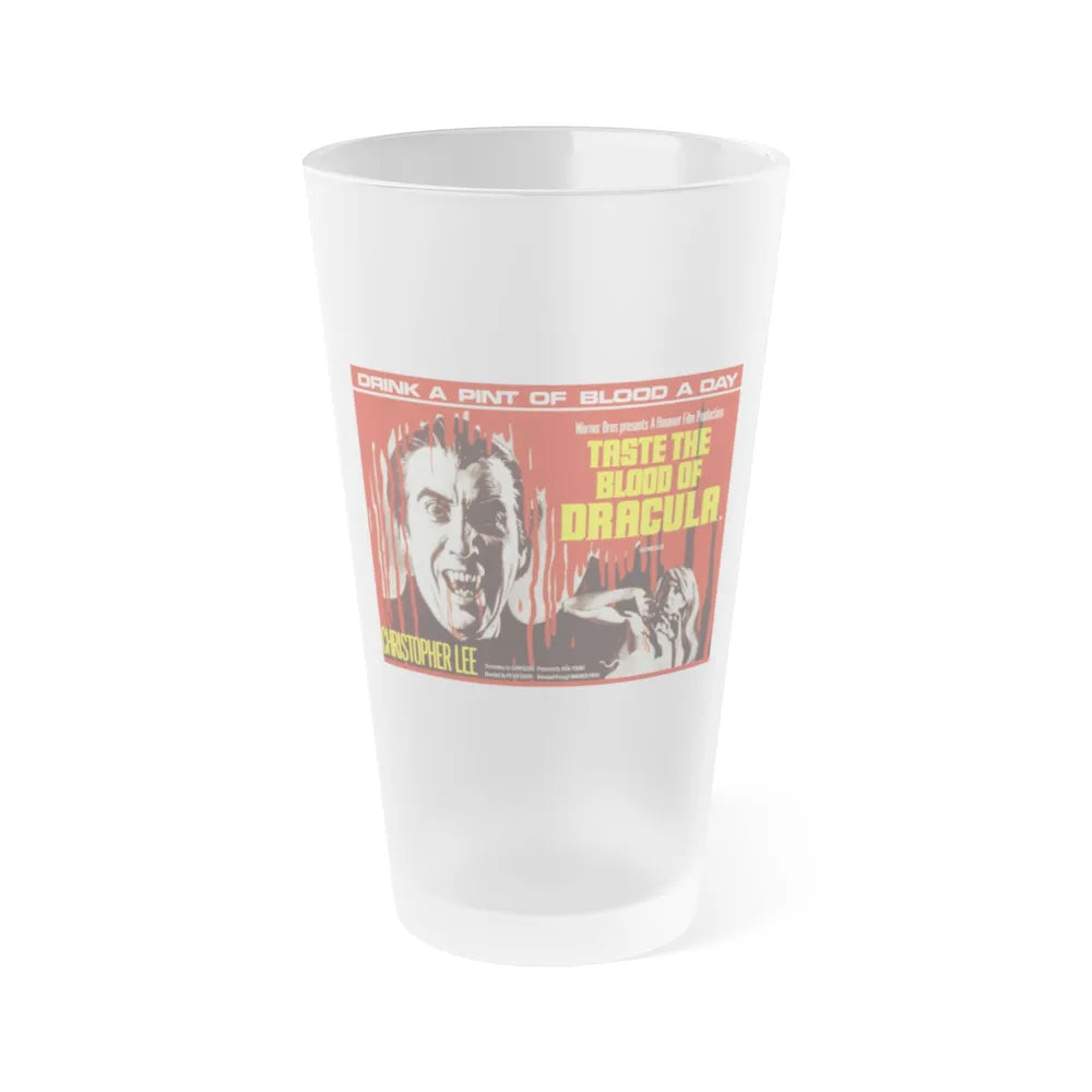 TASTE THE BLOOD OF DRACULA 1970 Movie Poster - Frosted Pint Glass 16oz-Go Mug Yourself