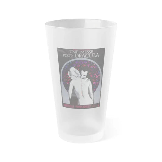 TASTE THE BLOOD OF DRACULA (FRENCH) 1970 Movie Poster - Frosted Pint Glass 16oz Default Title - Go Mug Yourself