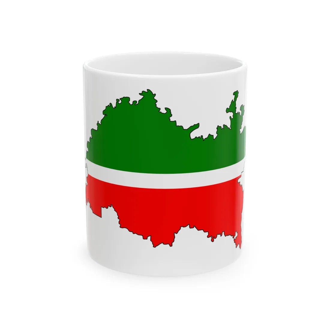 Tatar-geo-stub (Russia) White Coffee Mug 11oz - Go Mug Yourself