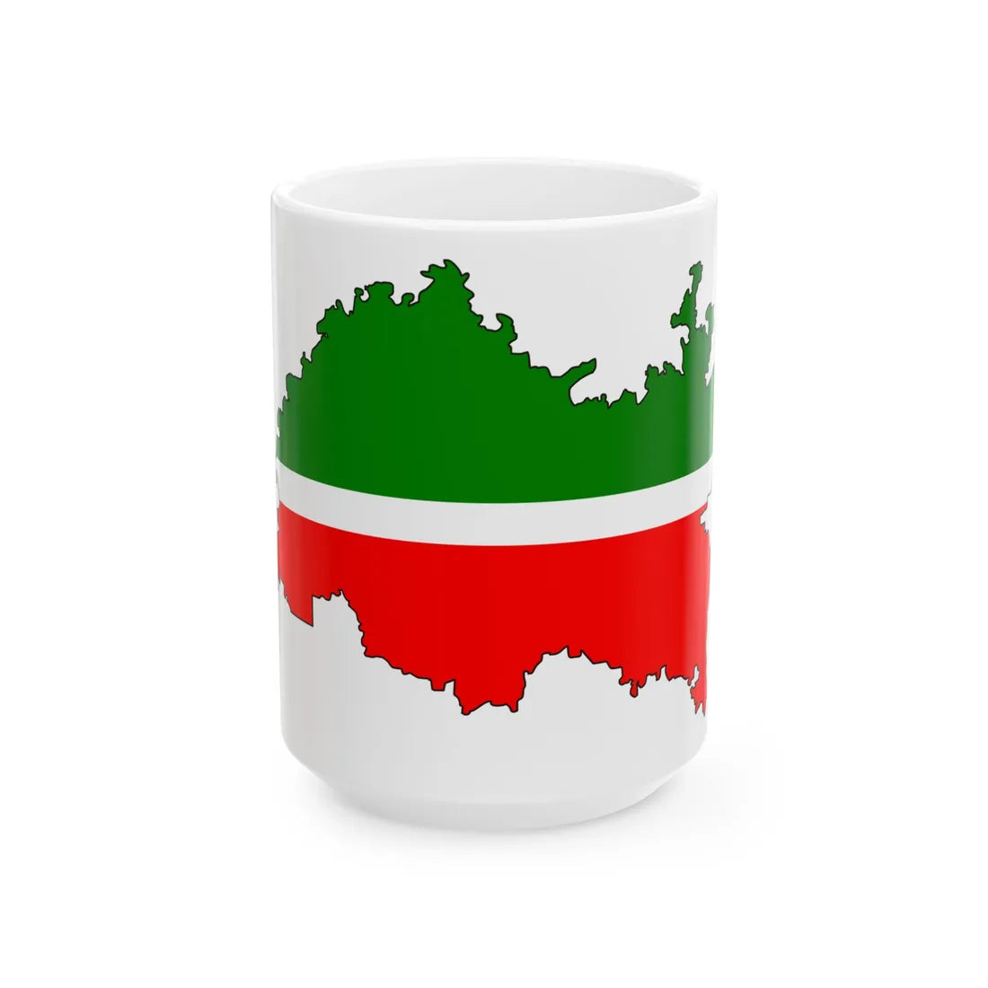 Tatar-geo-stub (Russia) White Coffee Mug 15oz - Go Mug Yourself