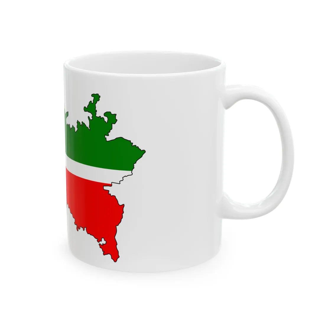 Tatar-geo-stub (Russia) White Coffee Mug - Go Mug Yourself