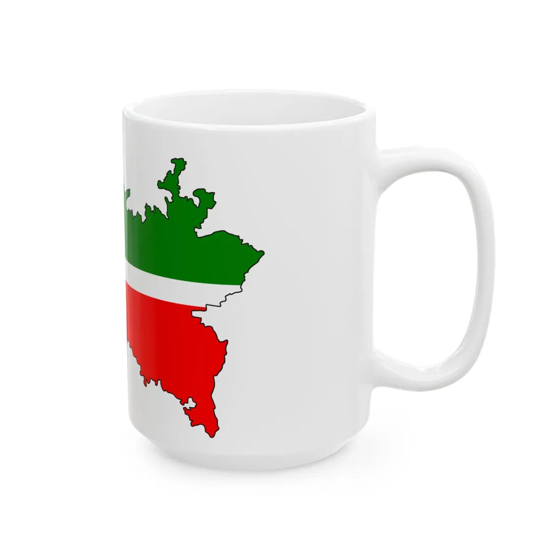 Tatar-geo-stub (Russia) White Coffee Mug - Go Mug Yourself