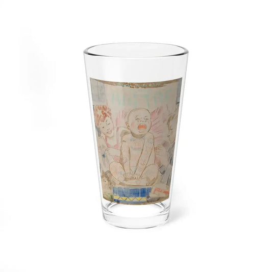 Tattoo Boy (Magazine Illustration) Pint Glass 16oz 16oz - Go Mug Yourself