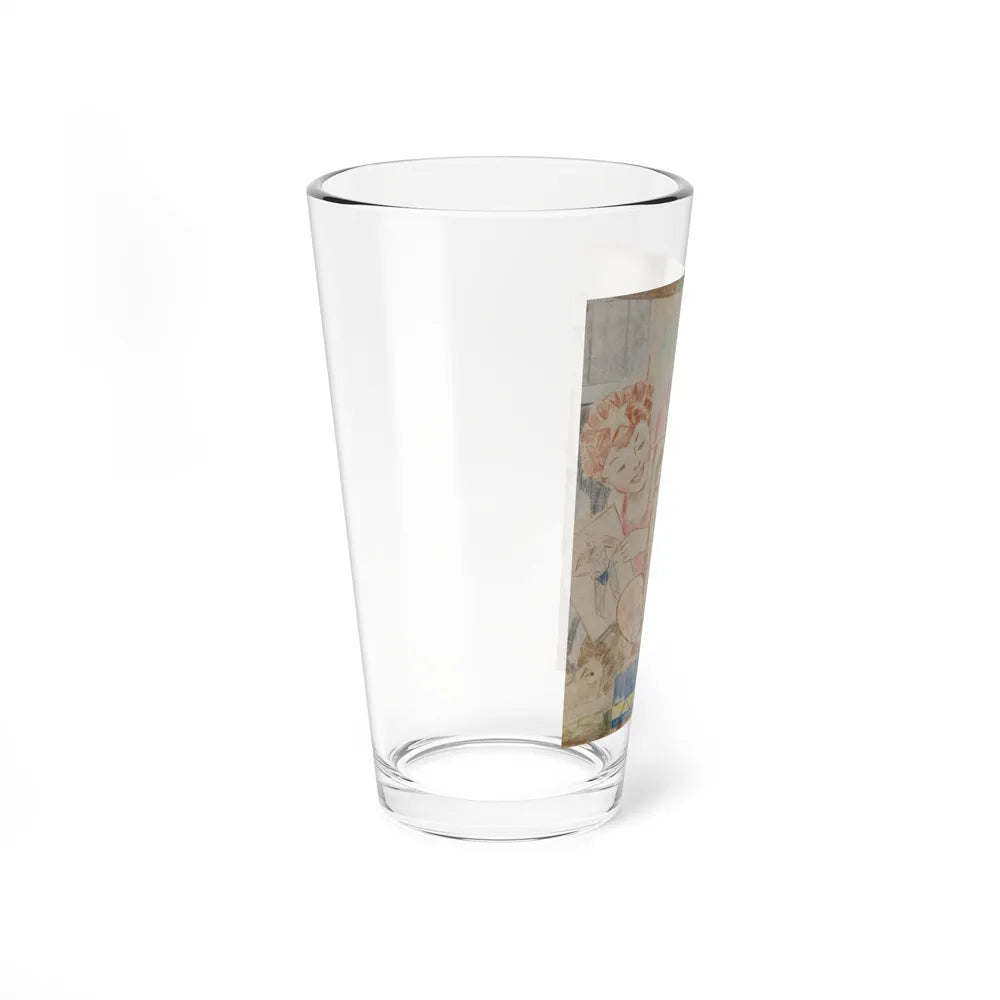 Tattoo Boy (Magazine Illustration) Pint Glass 16oz-Go Mug Yourself