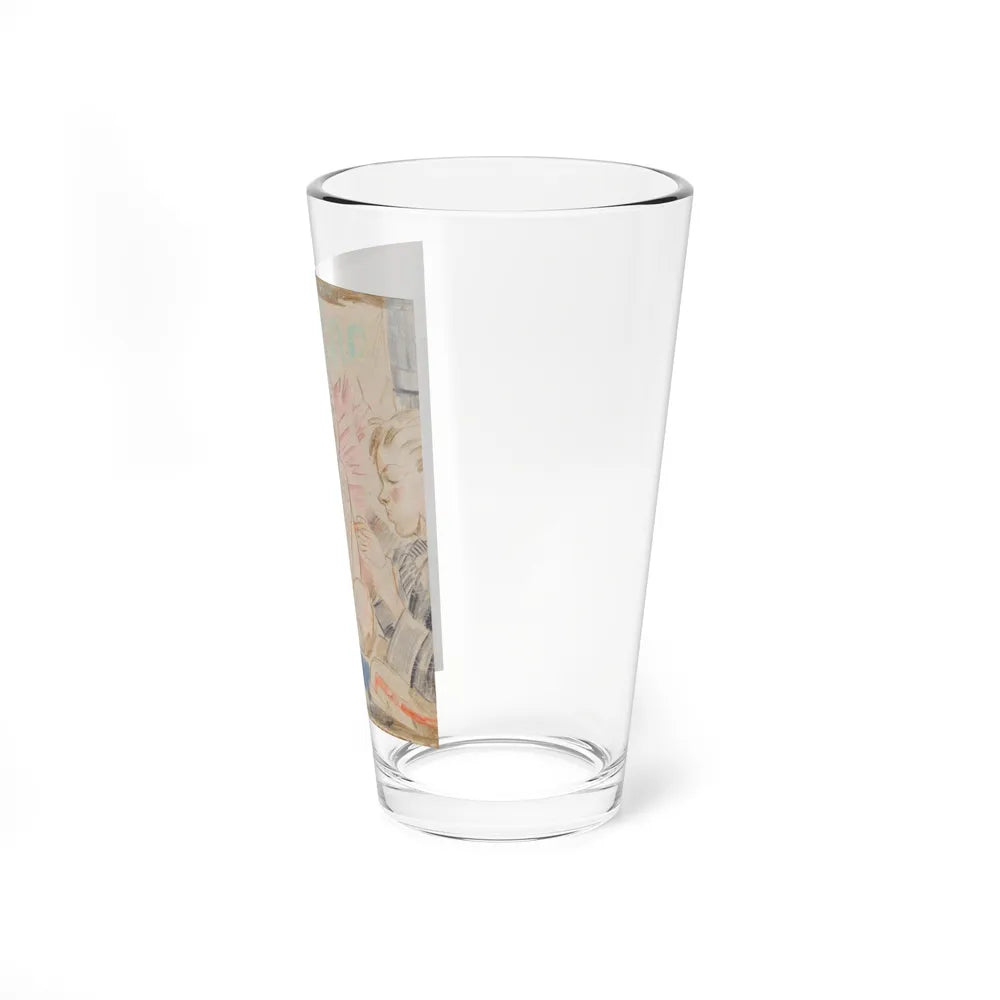 Tattoo Boy (Magazine Illustration) Pint Glass 16oz-Go Mug Yourself