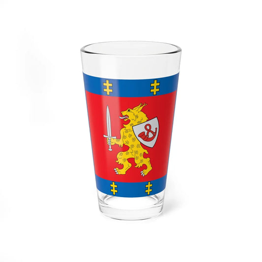 Taurage County flag (Lithuania) Pint Glass 16oz 16oz - Go Mug Yourself