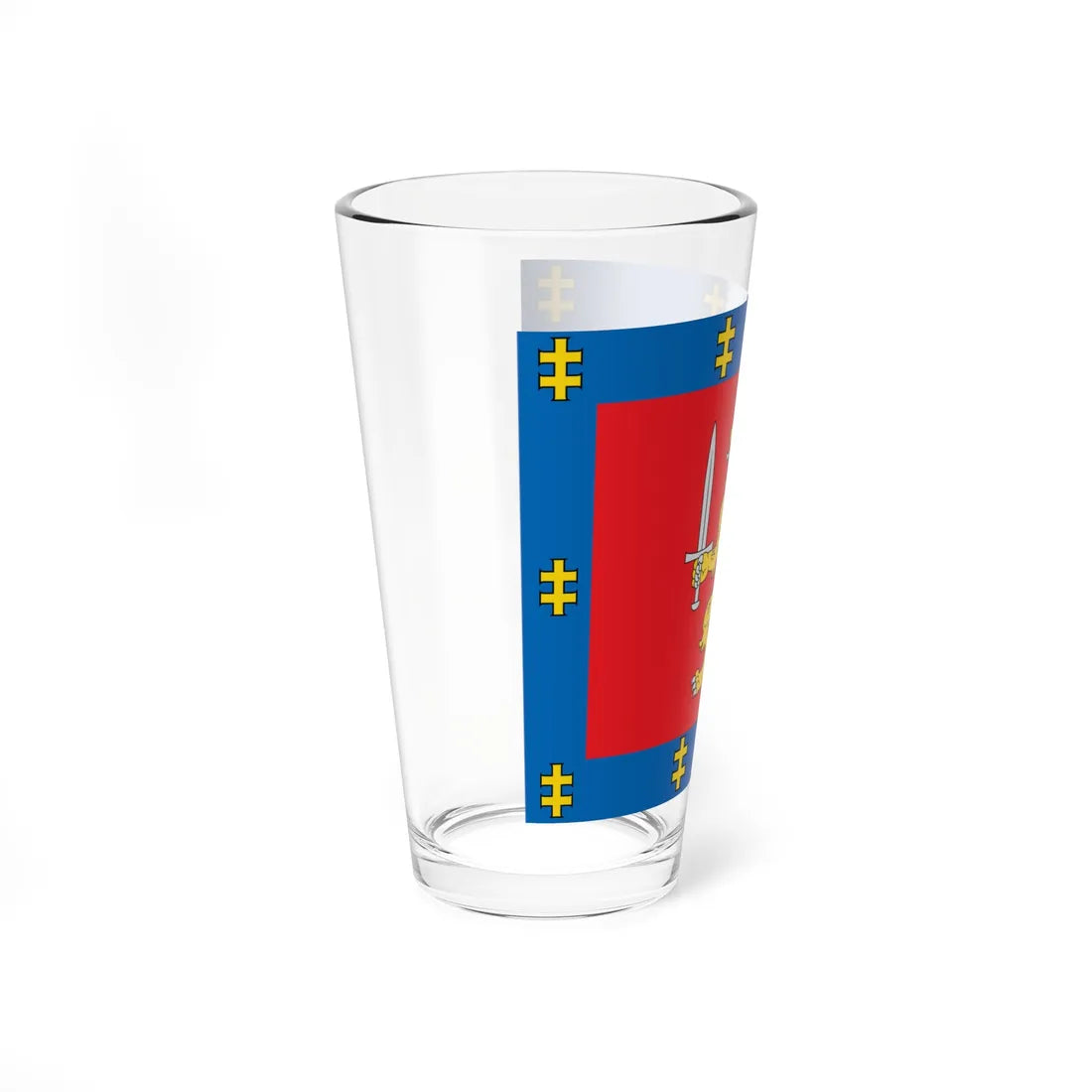 Taurage County flag (Lithuania) Pint Glass 16oz - Go Mug Yourself