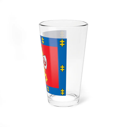 Taurage County flag (Lithuania) Pint Glass 16oz - Go Mug Yourself
