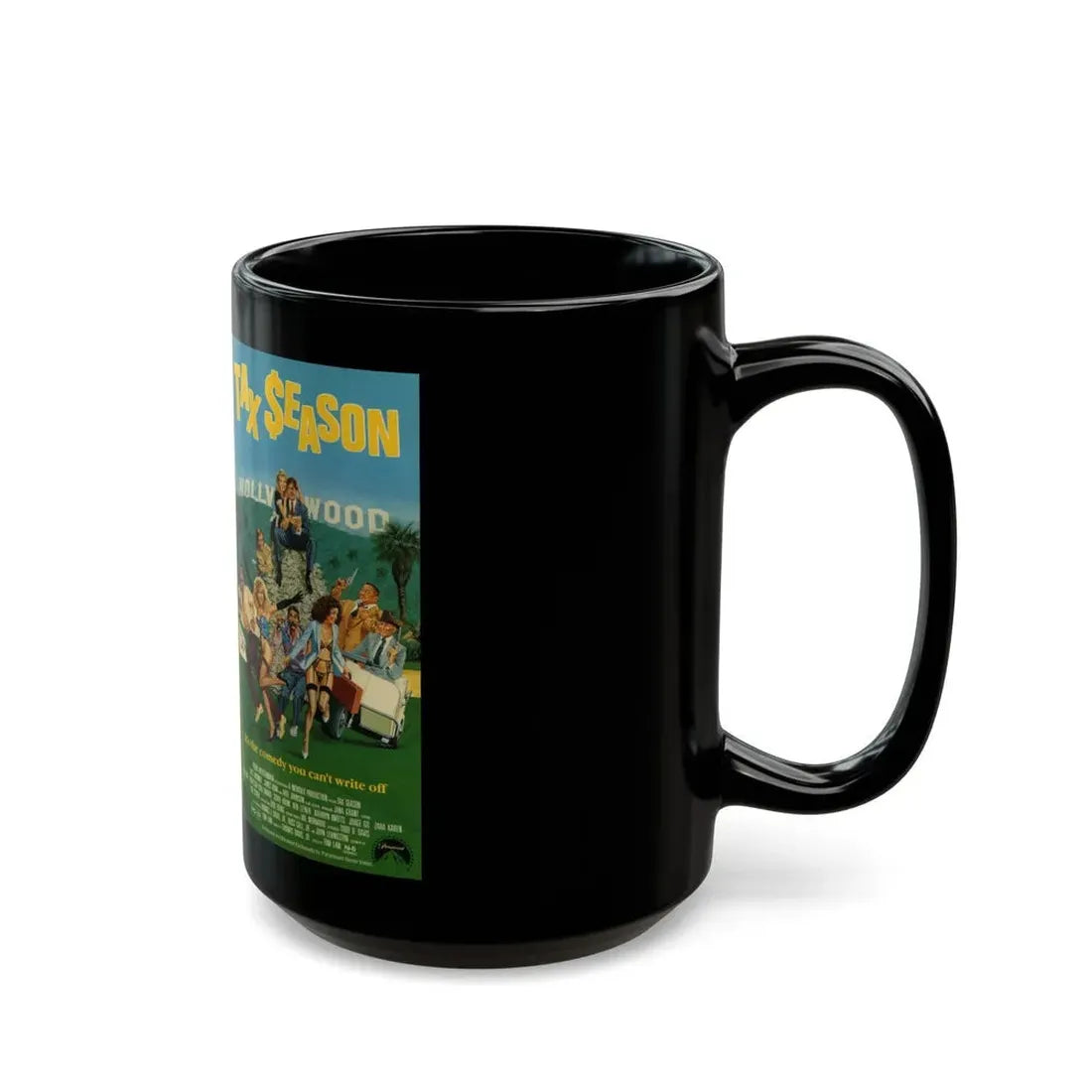 TAX SEASON (VHS COVER) - Black Coffee Mug - Go Mug Yourself